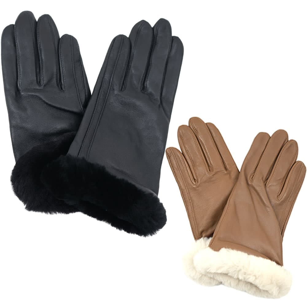 UGG アグ 手袋 レディース シープスキン カフ グローブ Sheepskin Cuff Glove 103178 S/Mサイズ 103178 BLACK CHESTNUT