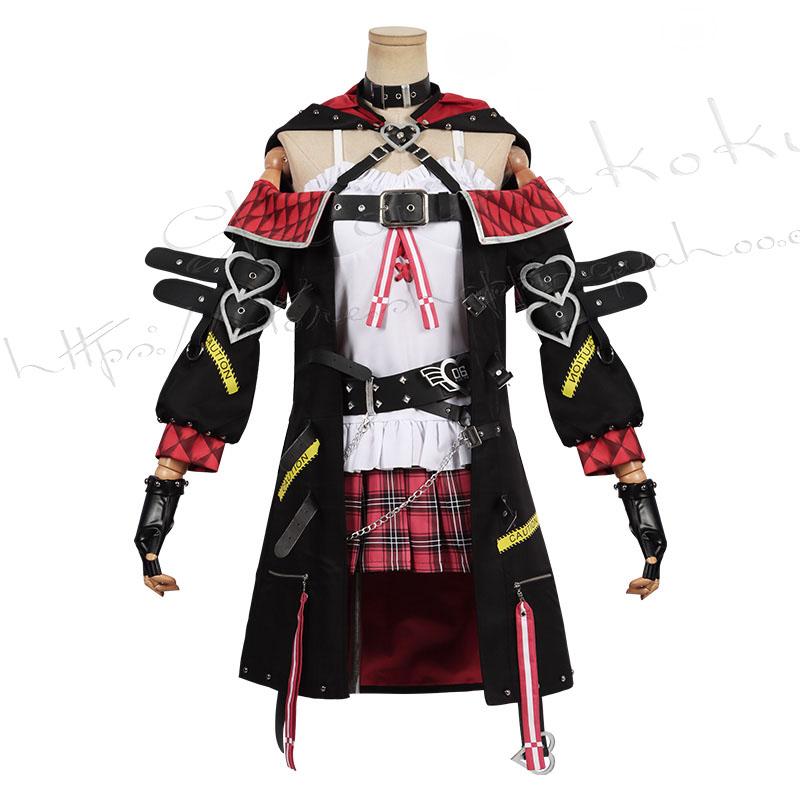 バーチャルYouTuber風 彩虹社 VTuber 沙花叉クロヱ コスプレ衣装 演出服 cosplay 変装 仮装ハロウィン-1