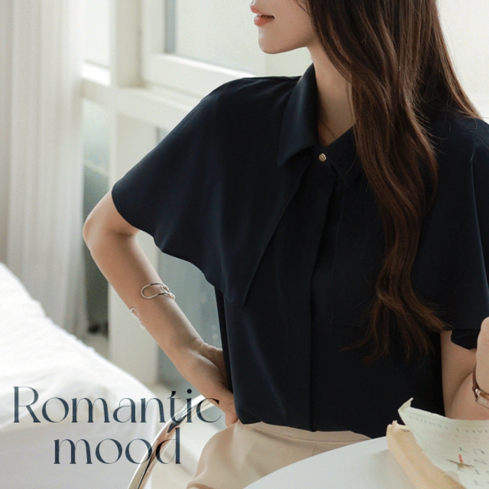 クリック＆ファニーラグジュアリークールケープブラウス