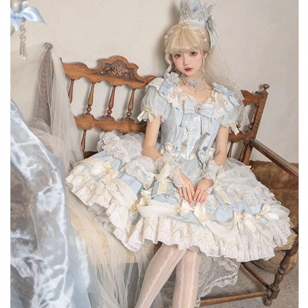 【1-3日出荷】2026 ロリータ 新作 低身長 ワンンピース 宮廷 レトロ ドレス 春服 レディース