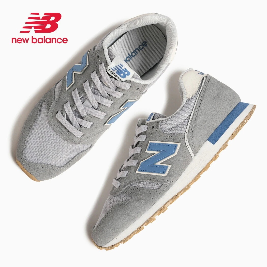 NEW BALANCE ニューバランス ウィメンズ 373 V2 スニーカー WL373XD2 GRAY BLUE ( グレー ブルー 青 歩きやすい 疲れにくい おしゃれ スエード メッシュ レディ