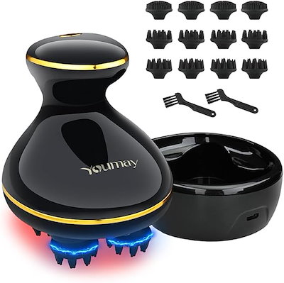 EMS ヘッドスパ 電動頭皮ブラシ 電動ブラシ HEAD SPA 電気針 Youmay