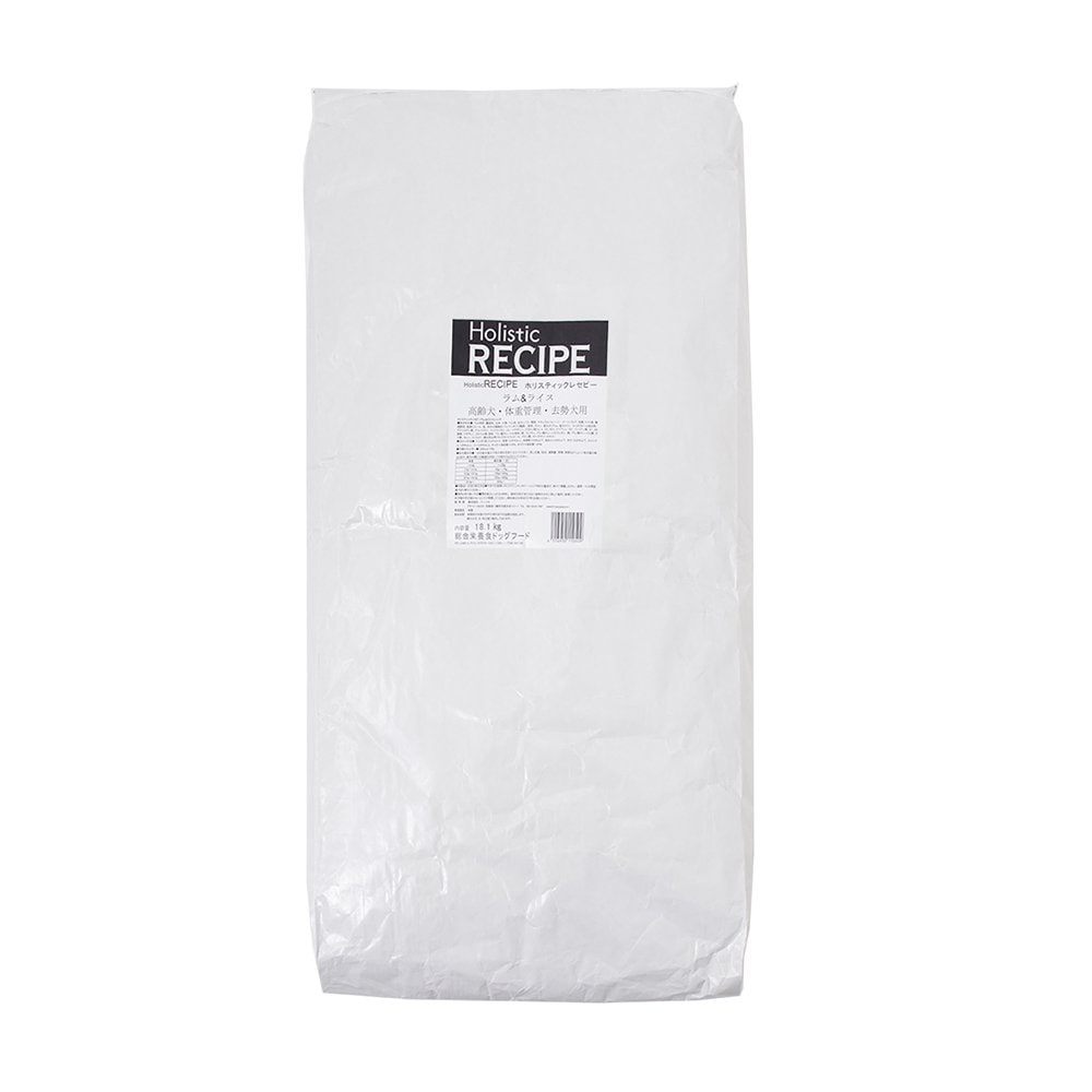 ドッグフード　ホリスティックレセピー　ラム＆ライス　シニア　１８．１ｋｇ　【高齢犬　フード　犬】　ＣＲＣ45―03―77―00―00