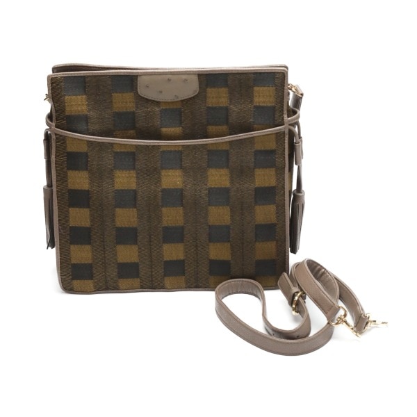 SB4313 スクエアトートオースト ホースヘアー 2WAY カーキ