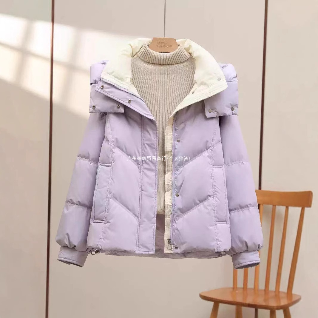 ダウン綿入りショート婦人服2024秋冬新作韓国風綿コート小さめゆったり厚み綿入りジャケット 7,797円