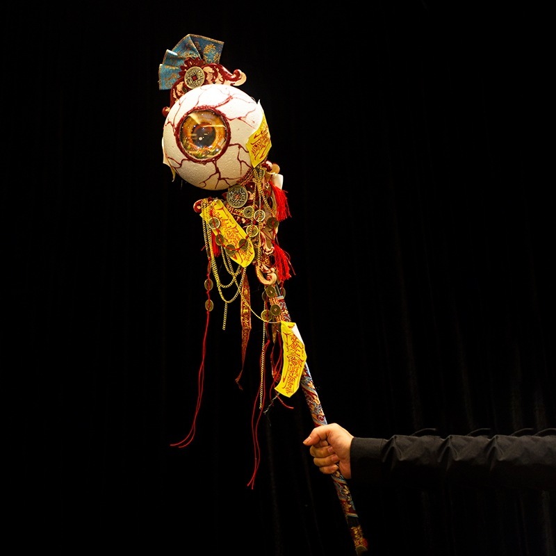 初音ミクゾンビcosハロウィーン目玉権杖六芒星lolitaロリータ誇張道具