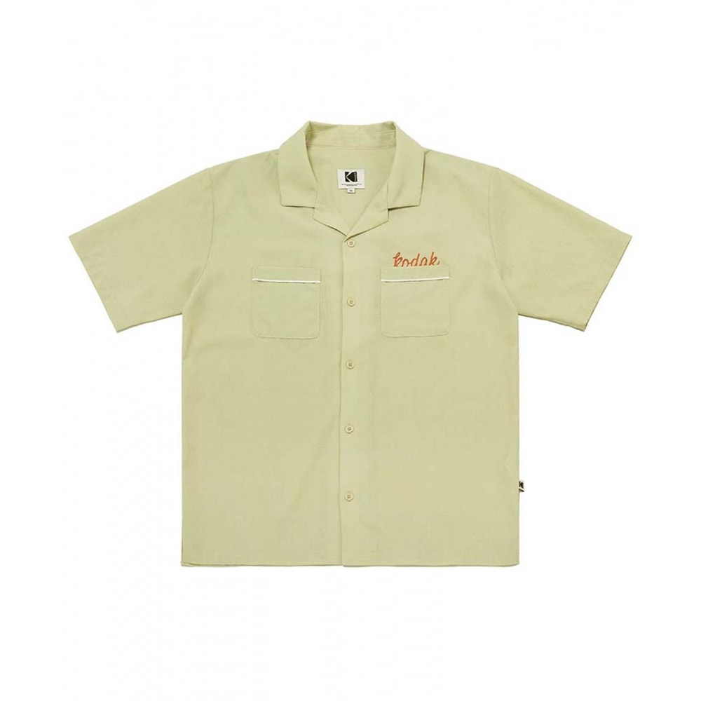 コダックホットサマーカバーアップグラフィックショートスリーブシャツベージュ