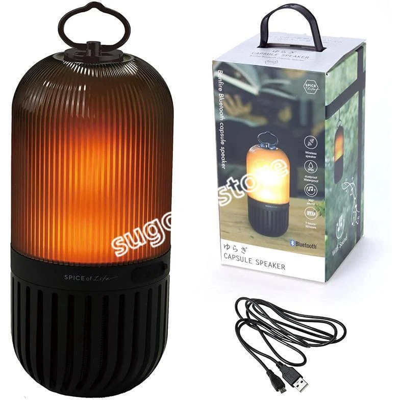 ゆらぎ カプセル スピーカー 360全方向 letooth 防塵 防水 LD ゆらめき ライト S充電式