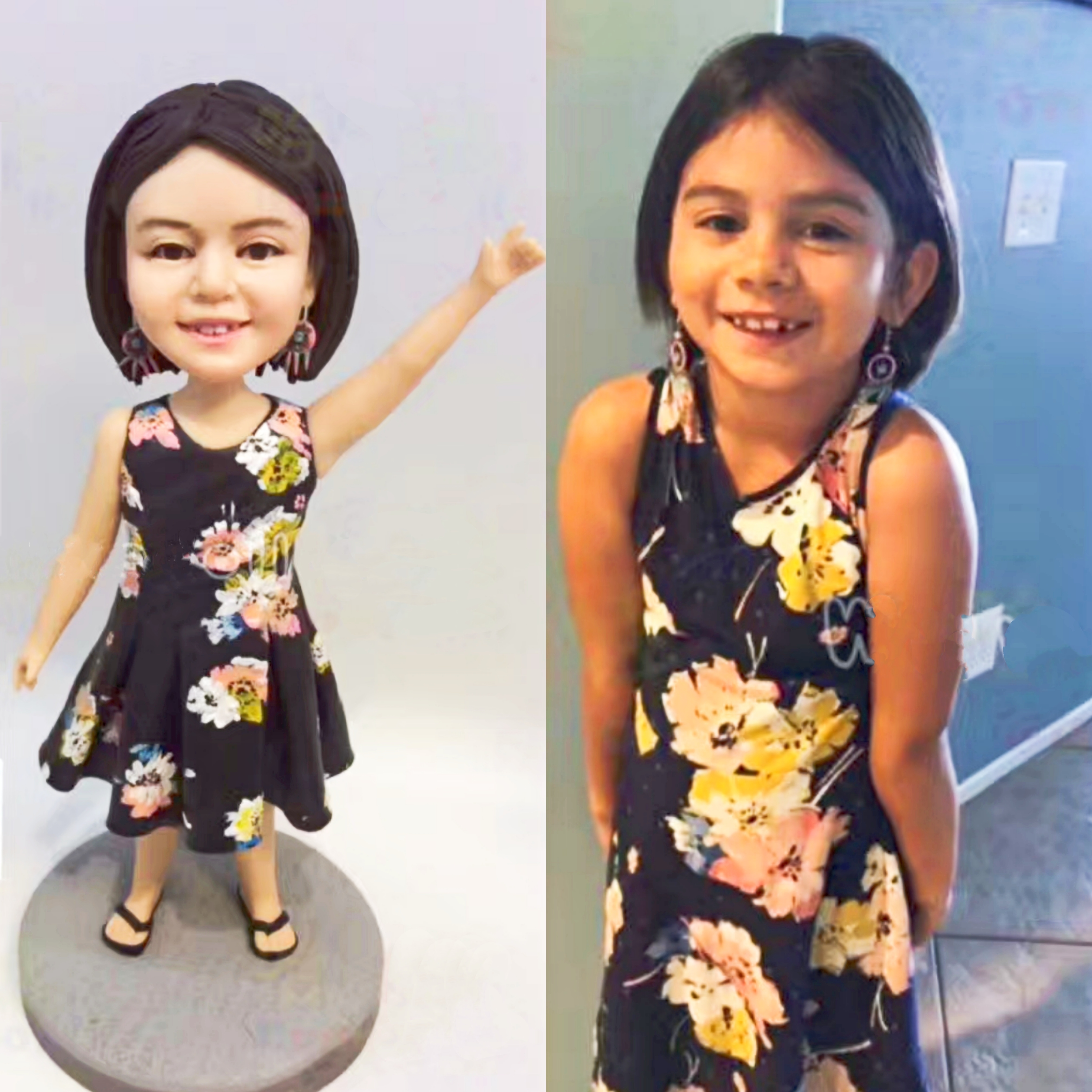 【オーダーメイド】3D肖像画 似顔絵 写真 人形 フィギュア 誕生日 ベビー 赤ちゃん キッズ 子供 幼児 出産祝い