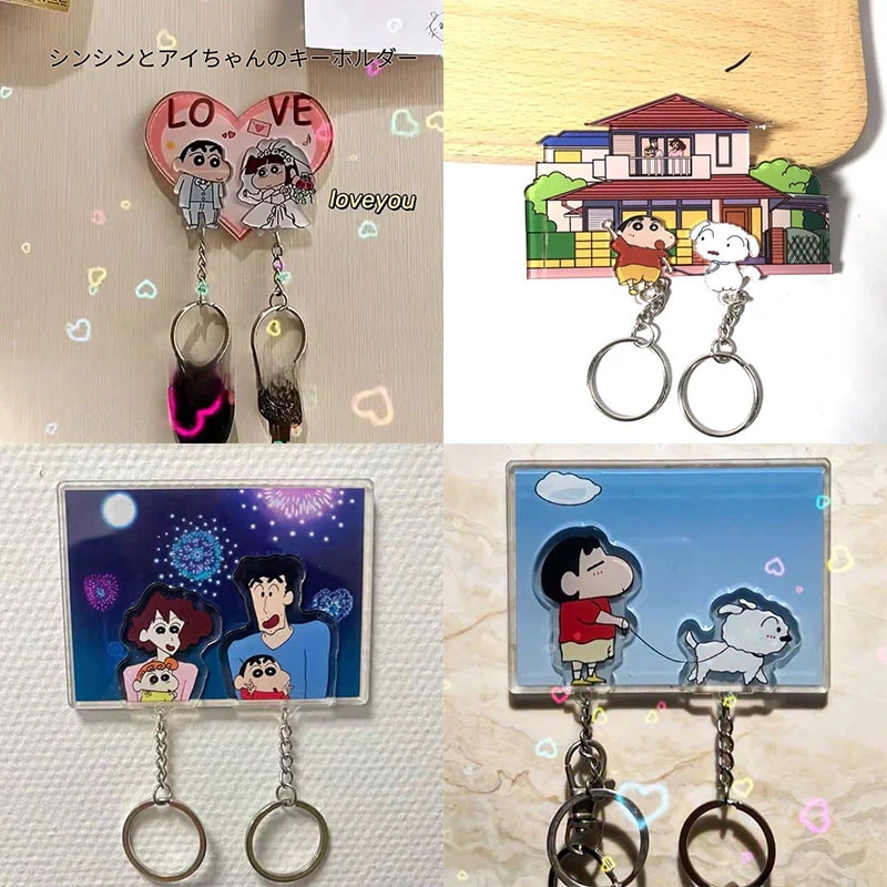 【TikTok話題沸騰】 クレヨンしんちゃん カップルキーホルダー 7色 しんちゃんキーホルダー カップルキーホルダーしんちゃん クリエイティプ アイデアプレゼント バレンタイン