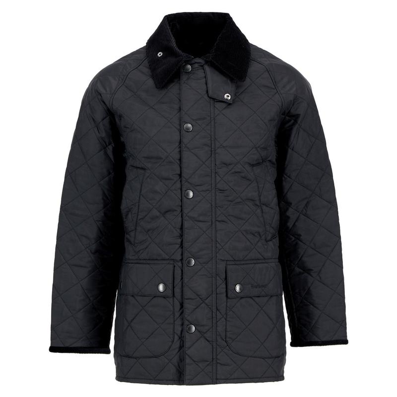 25FW メンズ ブラック Bedale キルティングジャケット URJU5F022BK
