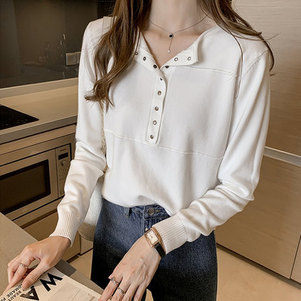 ｖヘンリーネックニット トップス ニットソー セーター 袖あり 長袖 ヘンリーネック かわいい 大人可愛い きれいめ シンプル カジュアル 大人 上品 おしゃれ お洒落 大人可愛い 大人女子 こなれ感