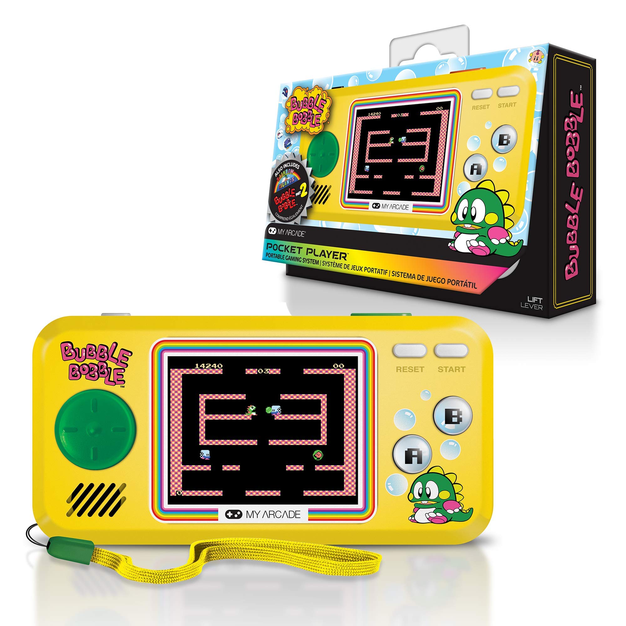 【最安値挑戦中】 MyArcade バブルボブル ポケットプレーヤー イエロー ＆ ブラック DGUNL-3248