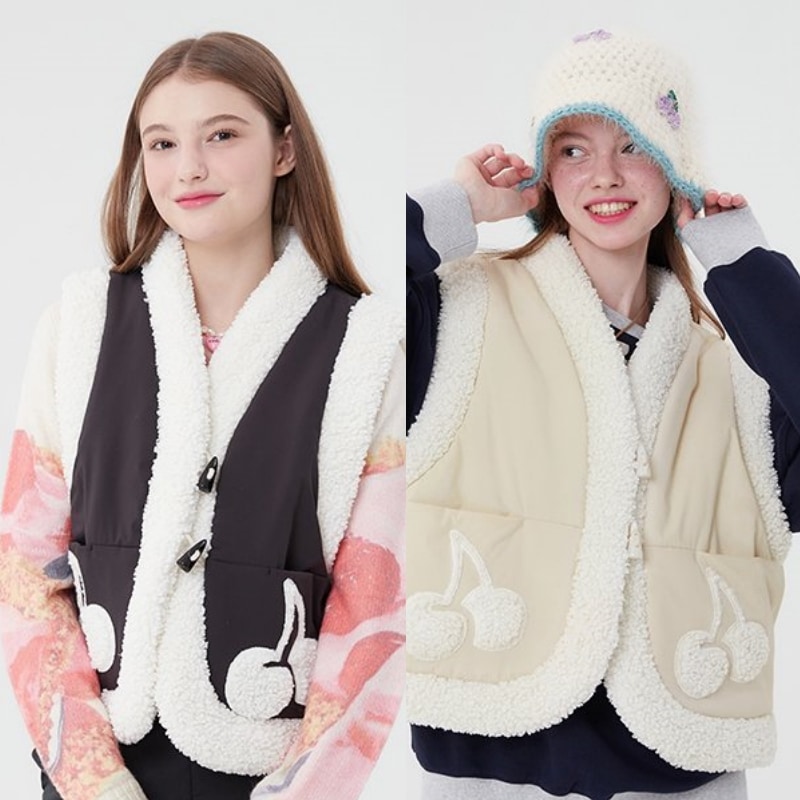 CHERRY FUR PADDING VEST 韓国正規品 11,423円