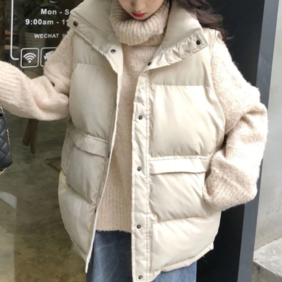 レディース アウター ジレ ベスト ダウンベスト ハイネック スタンドカラー 新作 体型カバー 暖かい 可愛い かわいい かっこいい カジュアル 大人 上品 きれいめ シンプル クラシック lout0