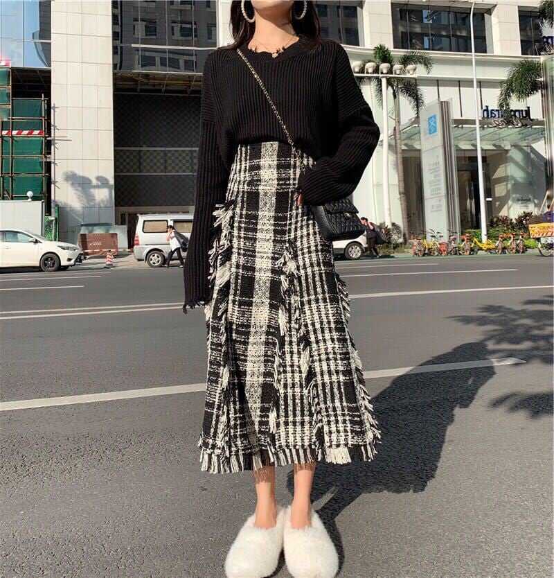 トップス スカート ボトムス セットアップ ニットソー セーター ロングスカート 膝下 ミモレ ミモレ丈 袖あり 長袖 上下セット 2点セット ツーピース かわいい 大人可愛い きれいめ lbot05