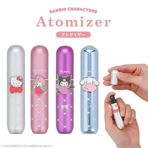 サンリオキャラクターズ アトマイザー 全4種 ハローキティ マイメロディ クロミ シナモロール 香水 5ml 携帯 持ち運び ワンプッシュ ワンタッチ ゆうパケットプラス