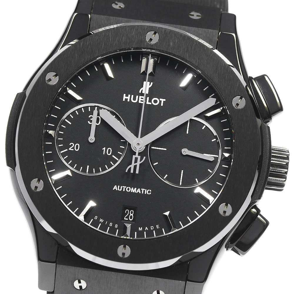 ウブロ HUBLOT 521.CM.1171.RX クラシックフュージョン ブラックマジック クロノグラフ 自動巻き メンズ 美品 _807290【中古】