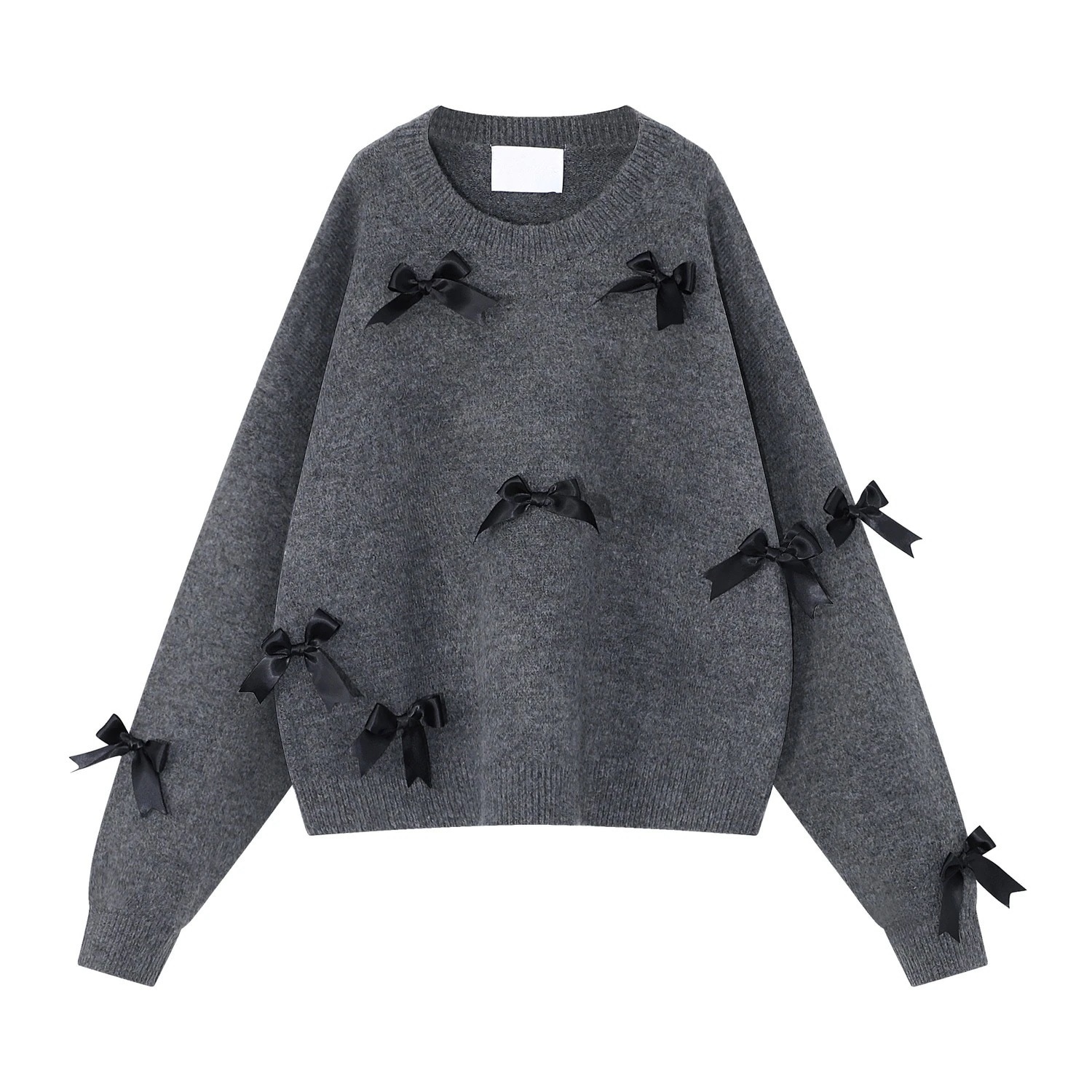 【2枚購入で 3oo円FF!】秋冬新作 リボンニットセーター insトップス女