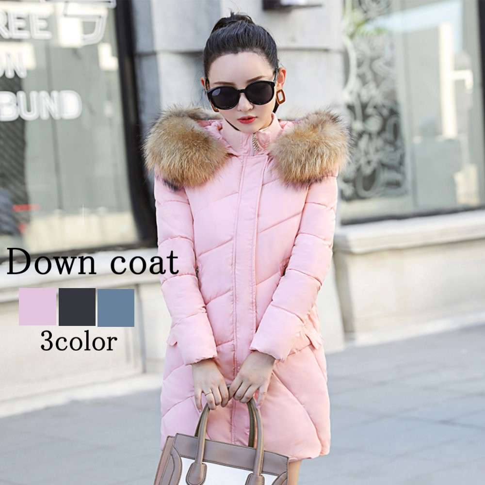 ダウンジャケット レディース ファーフードミドルダウン 丈 白 赤 防風 おしゃれ 冬 20代 ブランド 軽量 大きいサイズ ロング ダウン ジャンパー スリム ダウンコート 40代 きれいめ フード
