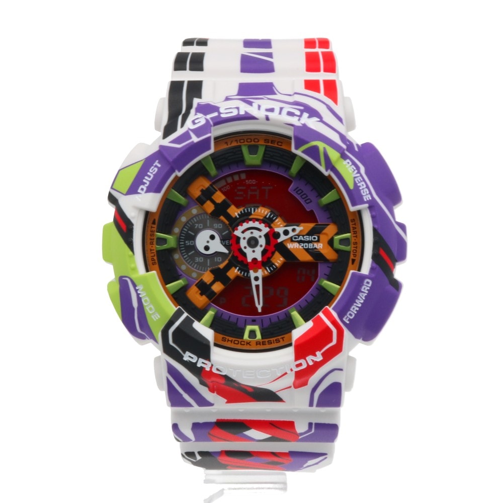 カシオ 腕時計 ステンレススチール GA-110EVA30-7AJR クオーツ 1年保証 CASIO 中古 美品