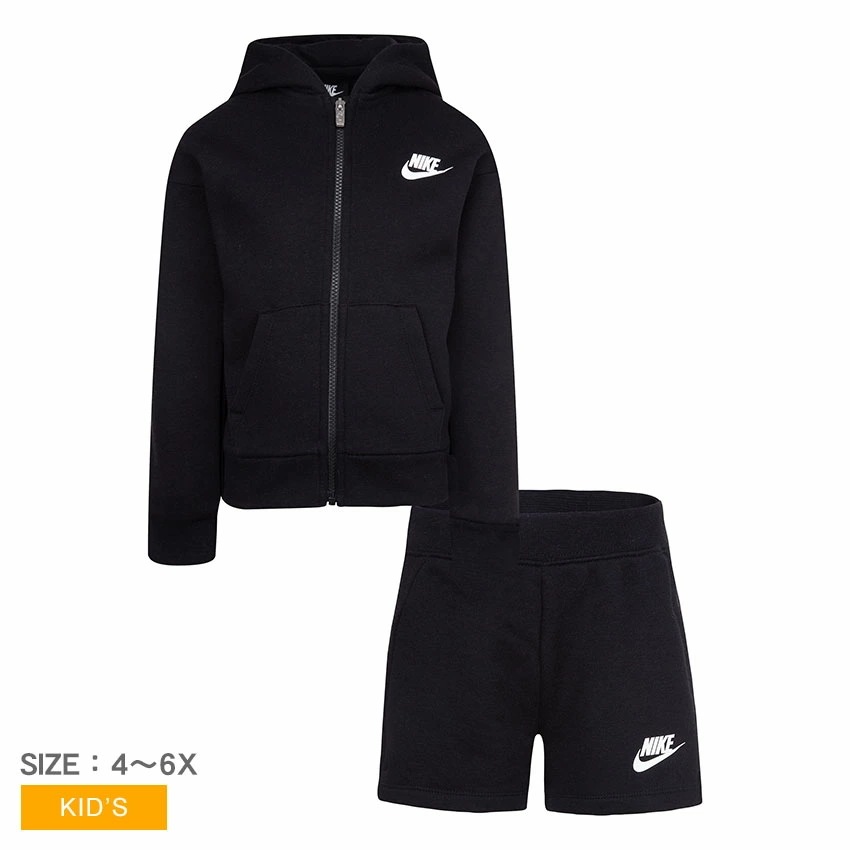 FLEECE FZ＆SHORT SET 36J319-023 キッズ ジュニア 子供 男の子 女の子 子ども ウエア 上下セット アウター パンツ ズボン ハーフパンツ ブランド