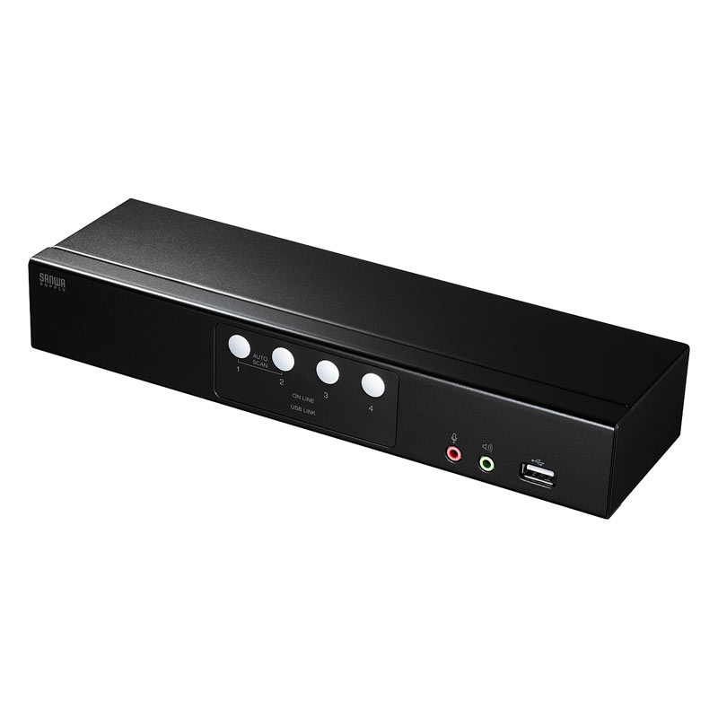 HDMI対応パソコン自動切替器 4:1 SW-KVM4HHC