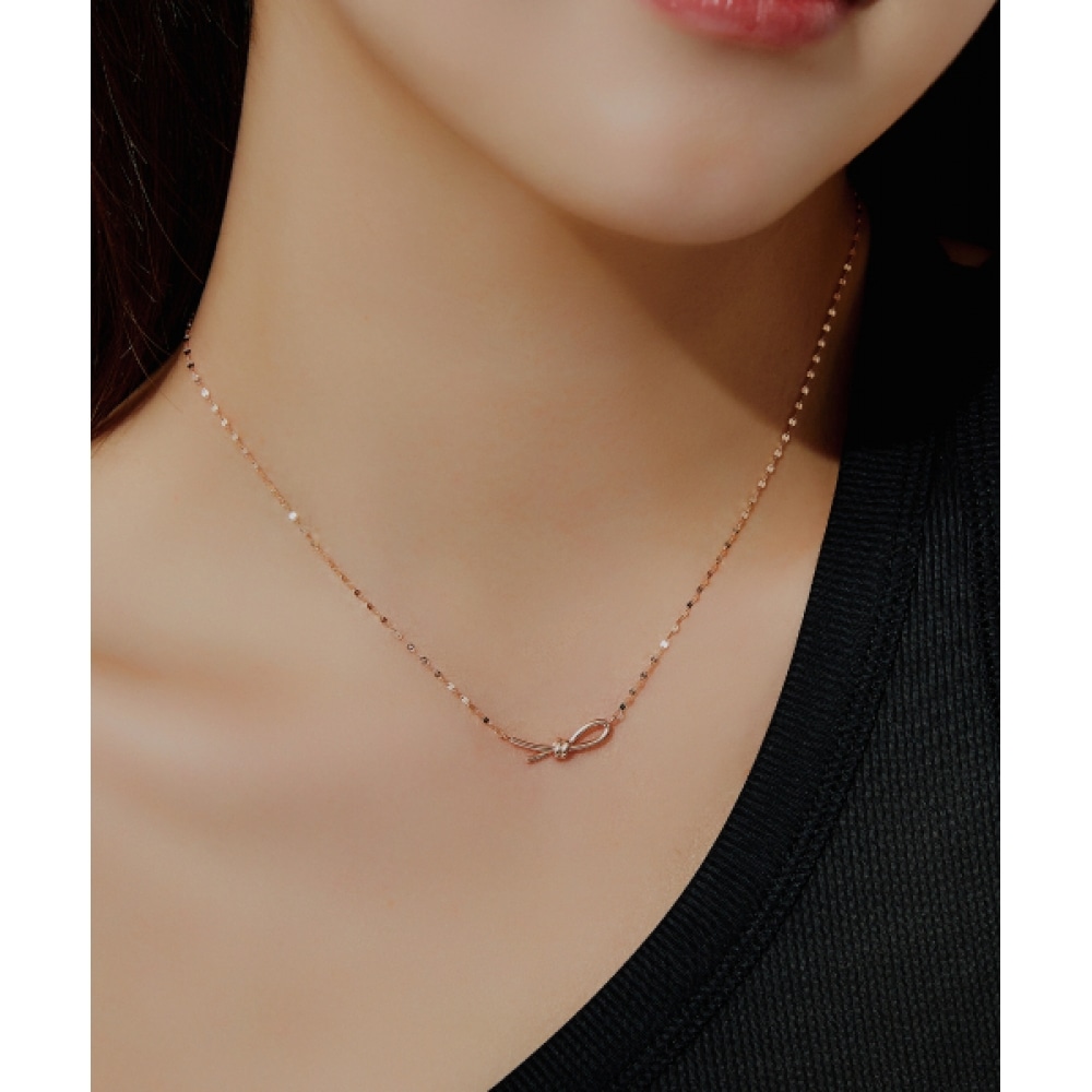 ヘレンジュエリー 14K ノットロープネックレス
