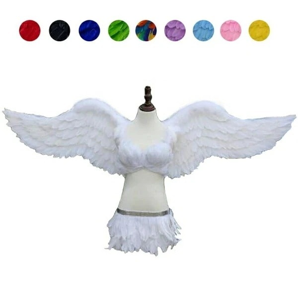 天使 羽 コスプレ 道具翼 wing ウイング ホワイト ブラック 10colors 160cm 天使みたい 妖精 悪魔 ファッションショー パーティーグッズ 撮影 ステージ道具 イベント 文化祭 コ