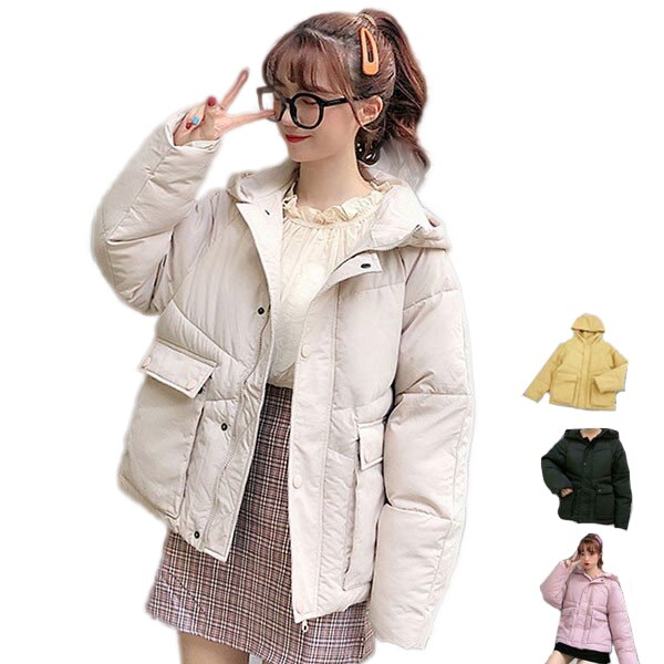 ダウンコート レディース 中綿 ジャケット ロング ファーフード 厚手