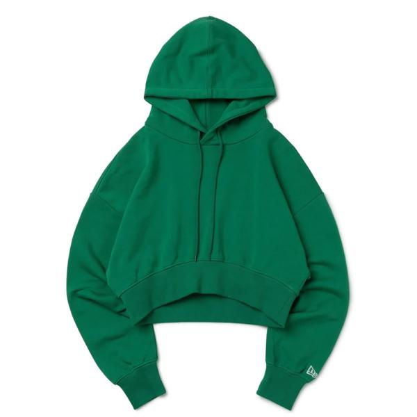 ニューエラ パーカー レディース NEW ERA WOMEN S スウェット ショート丈 プルオーバーフーディー 山本舞香 コラボ ケリーグリーンホワイト