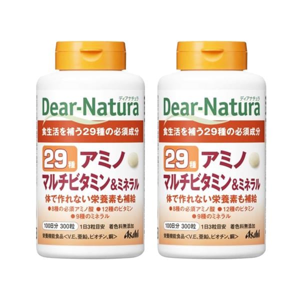 2個セット アサヒ ディアナチュラ 29アミノ マルチビタミン&ミネラル 100日分