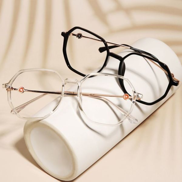 軽い 男性 女性 透明 四角 メガネフレーム ファッション メガネ