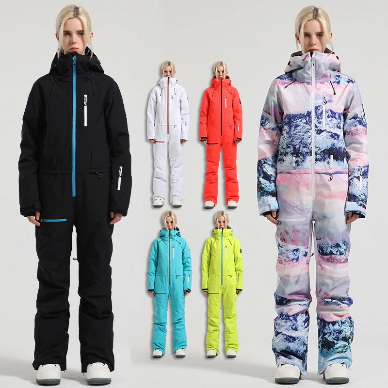 （1～3日で出荷）スノーボードウェア スノボウェア 無地 つなぎ スキーウェア 上下セット セットアップ レディース 韓国風 スノーボード ウェア 防風 防水 防寒着 21,282円