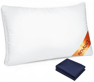 他サイト： Anywin 枕 カバー２枚付き まくら 高さ調整可能 高級ホテル仕様 安眠 快眠 丸洗い可能 立体構造の商品画像