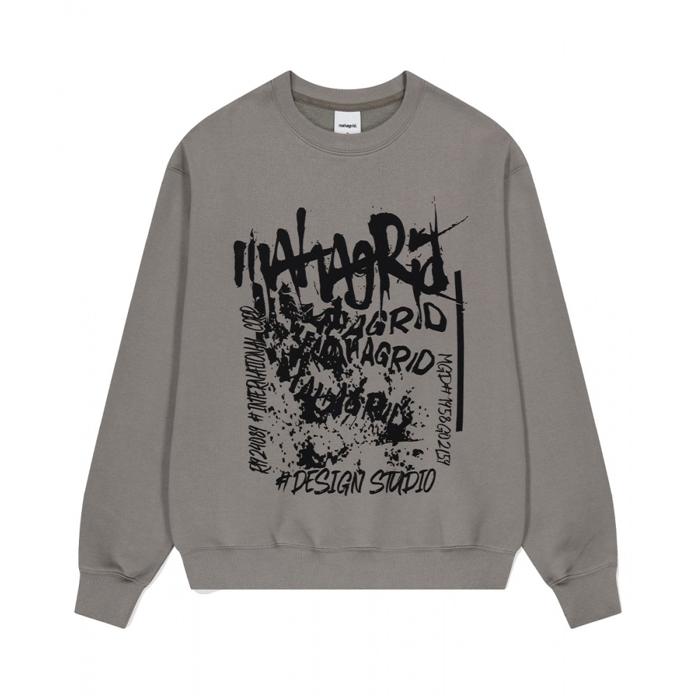 マハグリッドコープスウェットシャツグレー (MG2DFMM465A)