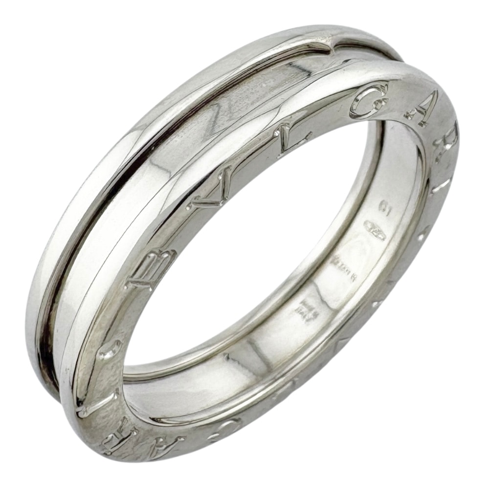 ブルガリ B-zero.1 1バンド リング 指輪 20.5号 18金 K18ホワイトゴールド BVLGARI 中古 美品
