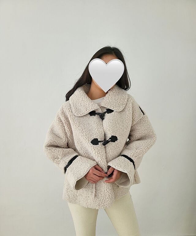 ボアフリースカラージャケット ダンブル ウールジャケット 77可能