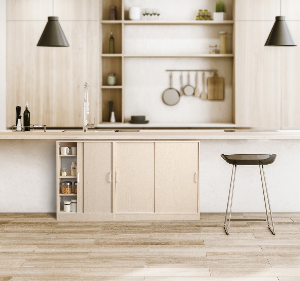 ラック 棚 隙間収納 カウンター下 おしゃれ キッチン収納 ナチュラルモダン ストッカー すき間 スリム 引き戸 薄型