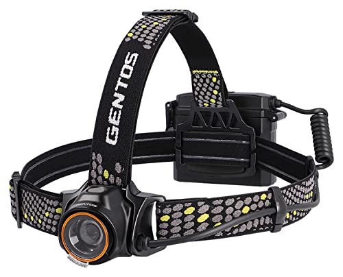GENTOS(ジェントス) LED ヘッドライト USB充電式(専用充電池/単3電池) 強力 550ルーメン ブラック 防水 ロングレンダー LR-H534H 長距離照射 約230m 5,746円
