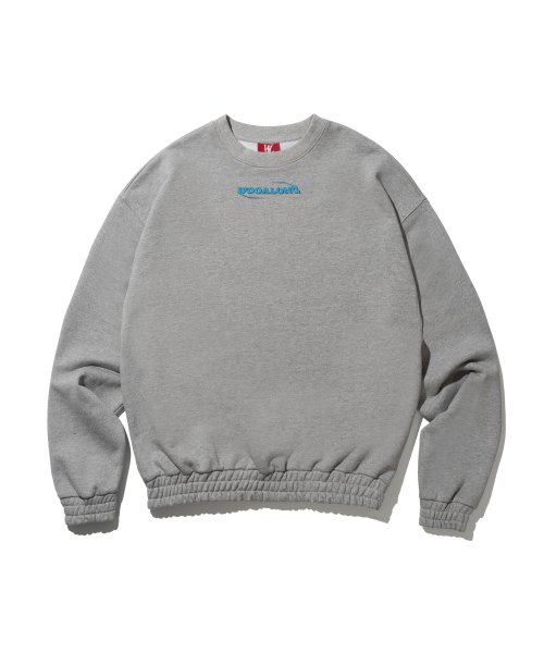 パーカー WOOALONGSharp logo banding sweatshirt - GREY