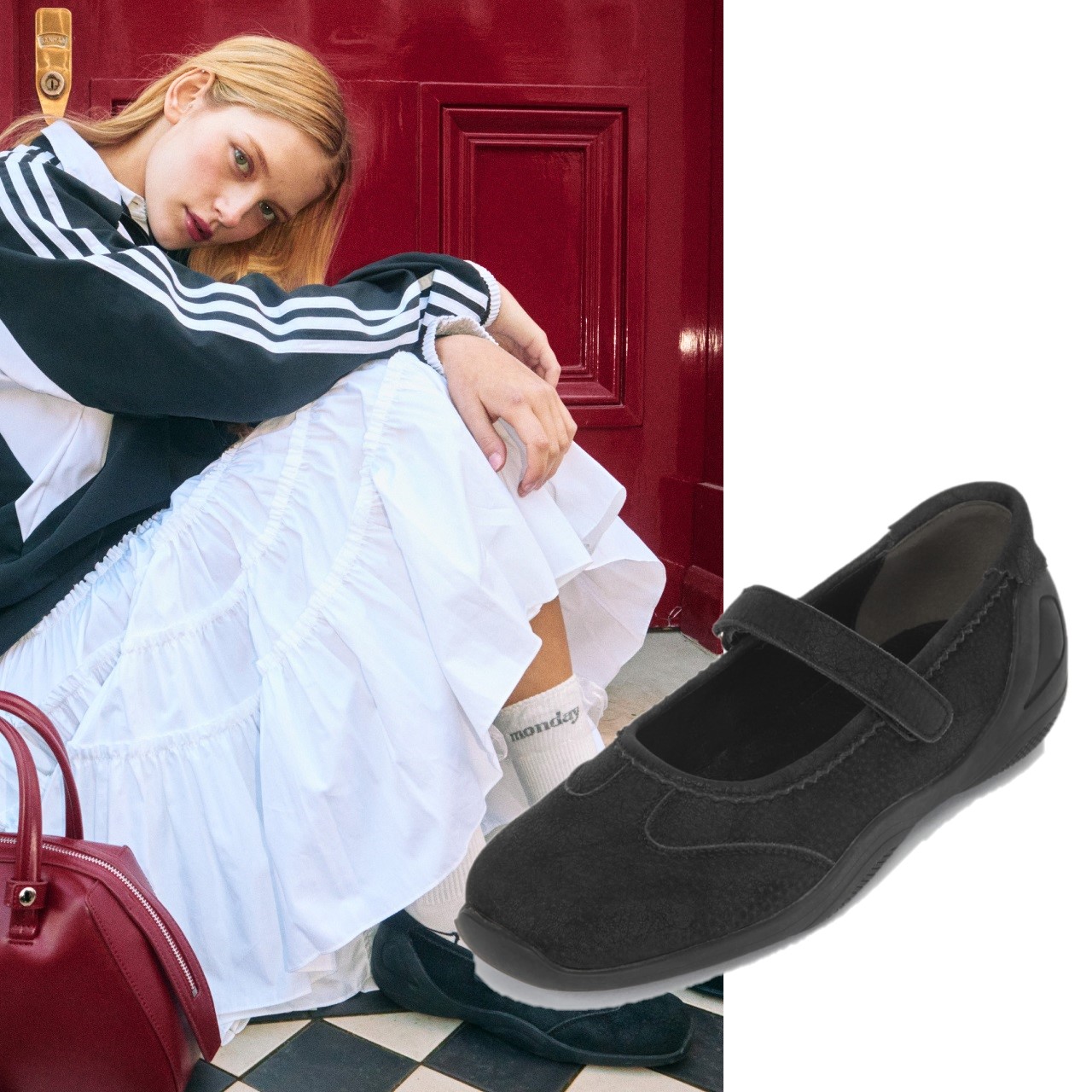 Racing maryjane sneakers 韓国人気ファッション