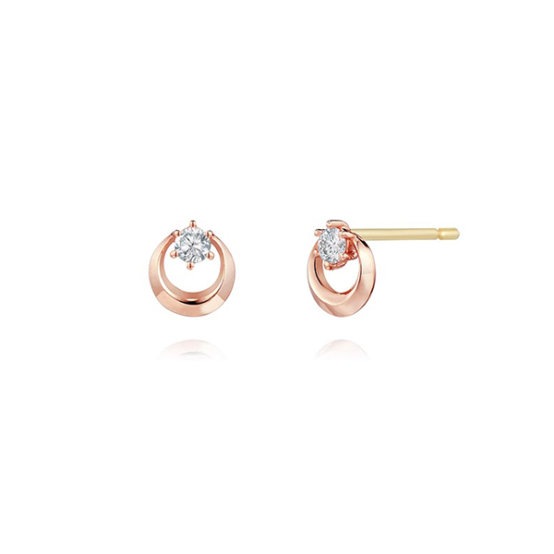 14K星月ピアス