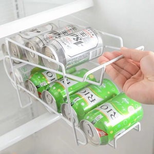 コスパ最高!急速出荷キッチン収納ラック層家庭用デスクビールラック冷蔵庫缶収納ラック