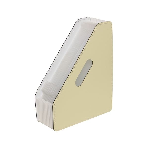 (まとめ) セキセイ ドキュメントスタンド A4タテ 13ポケット FB-2381-52クリーム 1個 (×10セット)