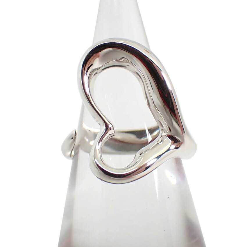 【中古】TIFFANY/ティファニー 925 オープンハート リング 9号[g389-60］