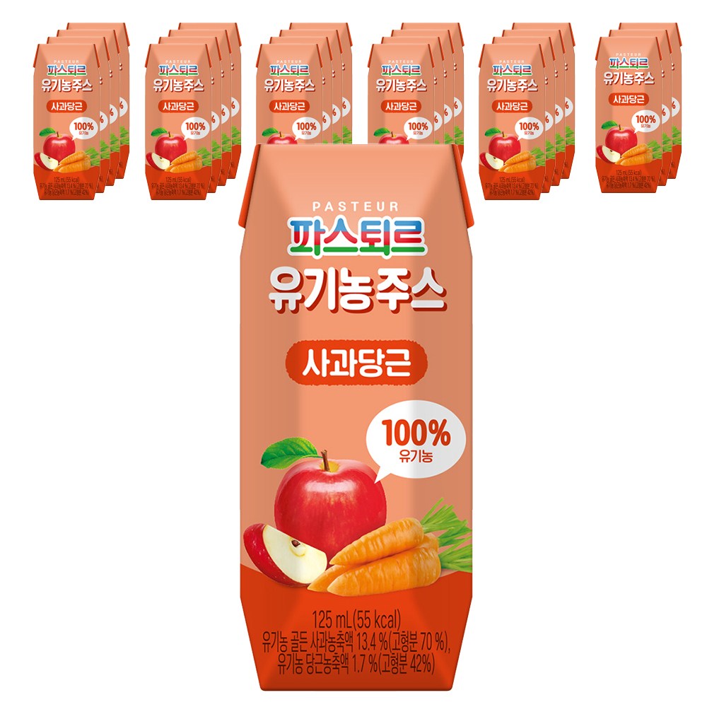 パスツールアイアイアンオーガニックジュース125ml125ml24個