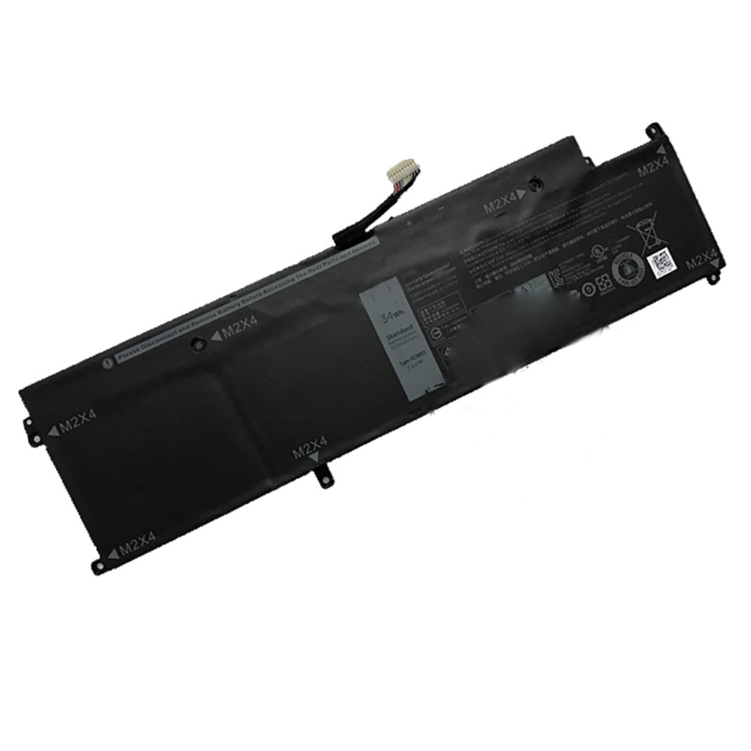 XCNR3 電池・DELLノートパソコン互換 Latitude 13 7370 E7370 WY7CG XCNR3 74Wh 4250mAh 交換用のバッテリー dc909-A1167