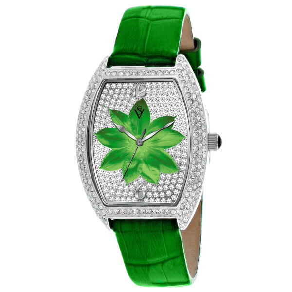 カジュアル腕時計 Christian Van Sant Womens Lotus Green Dial Watch - CV4853
