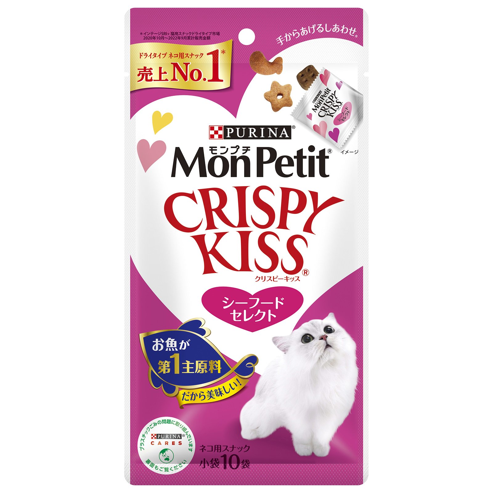 キャットフード　クリスピーキッス　シーフードセレクト　３０ｇ（３ｇX１０袋）　３０袋入り　ＣＲＣ35―25―83―00―00